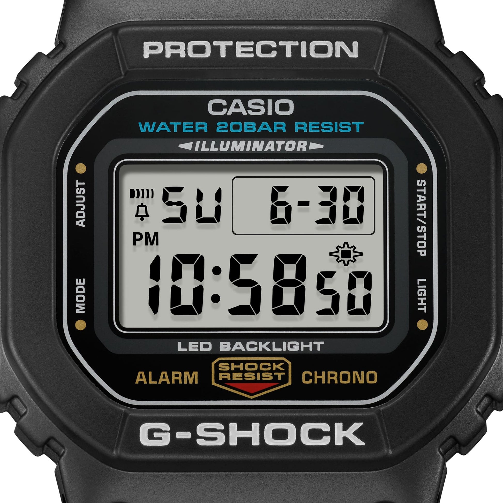 G-Shock Pulsera de Caucho para Caballero Digital – DW-5600UE-1