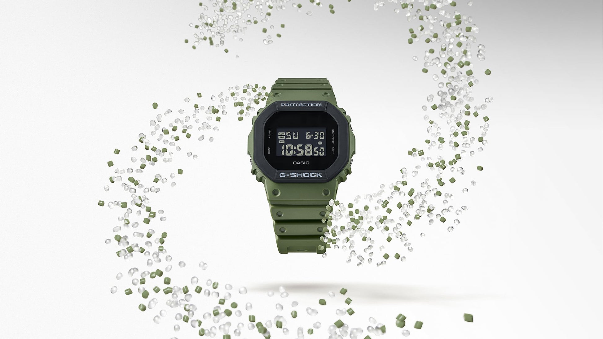 G-Shock para caballero pulsera de caucho – DW-5610UU-3