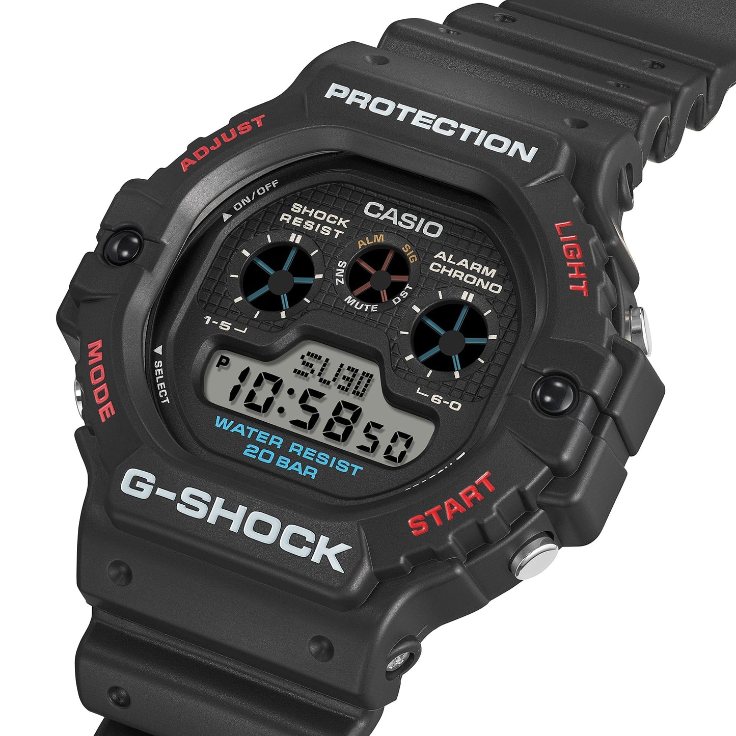 DW-5900U-1 Reloj G-Shock digital de hombre correa de caucho