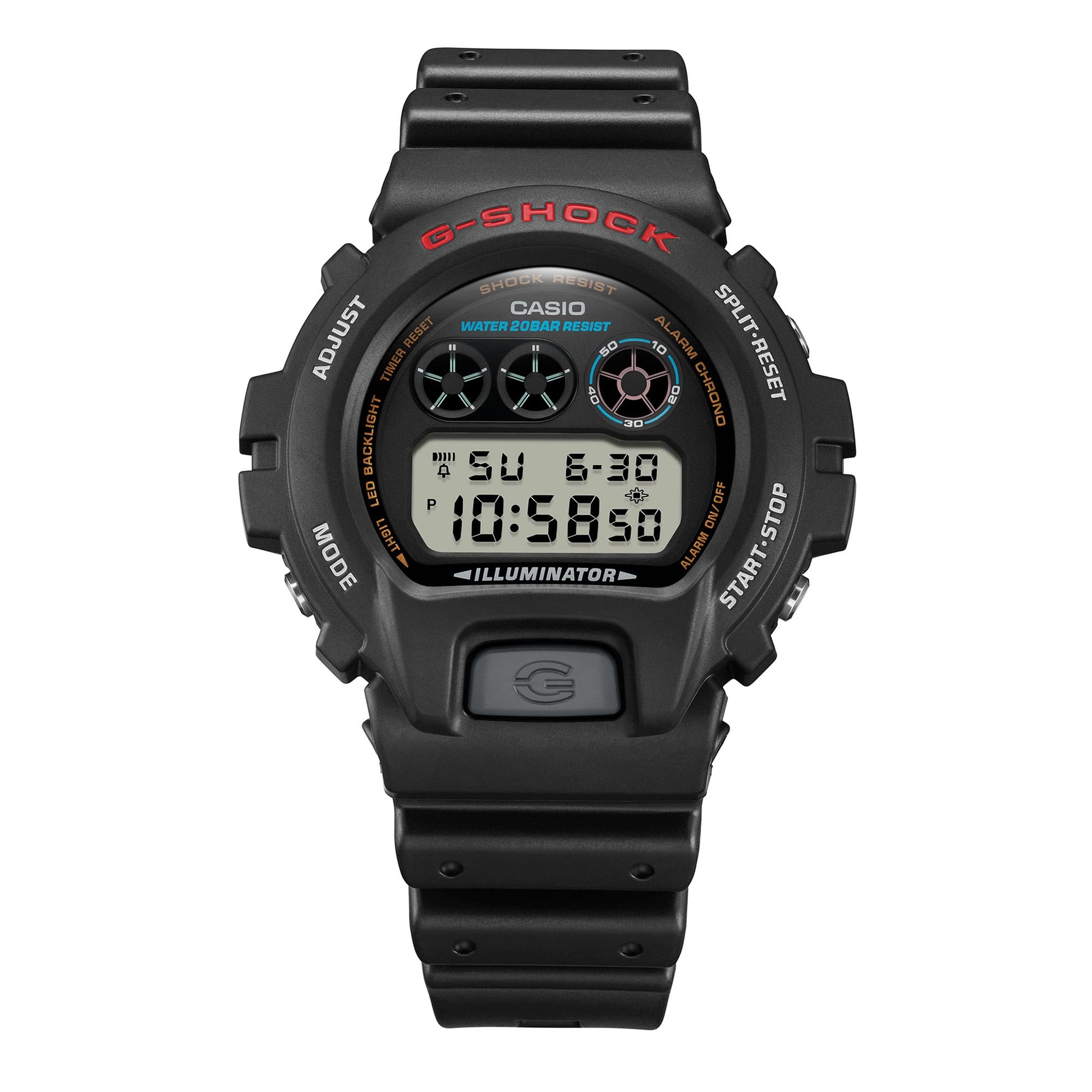 G-Shock Pulsera de Caucho para Caballero Digital – DW-6900U-1