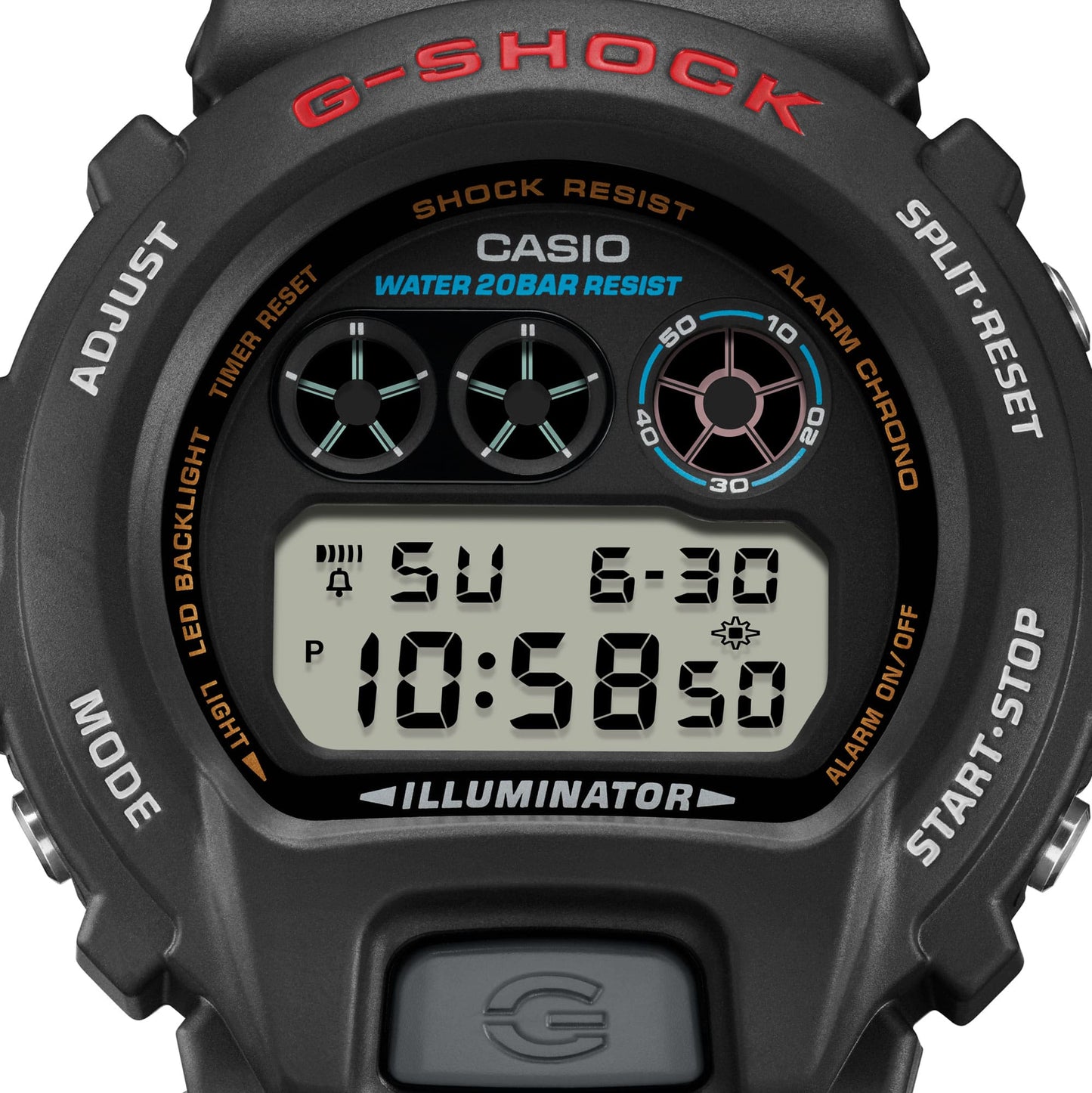 G-Shock Pulsera de Caucho para Caballero Digital – DW-6900U-1