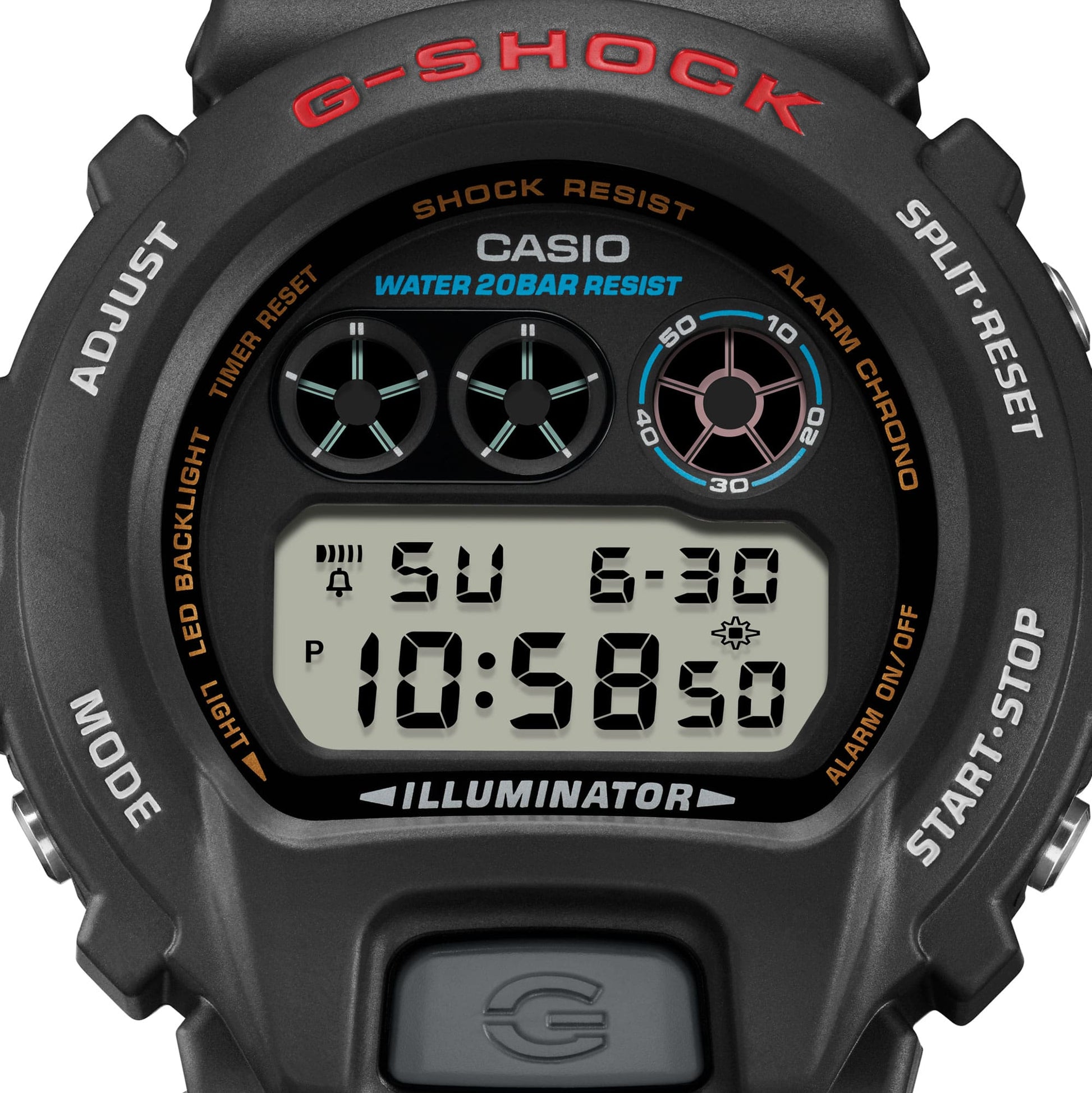 G-Shock Pulsera de Caucho para Caballero Digital – DW-6900U-1
