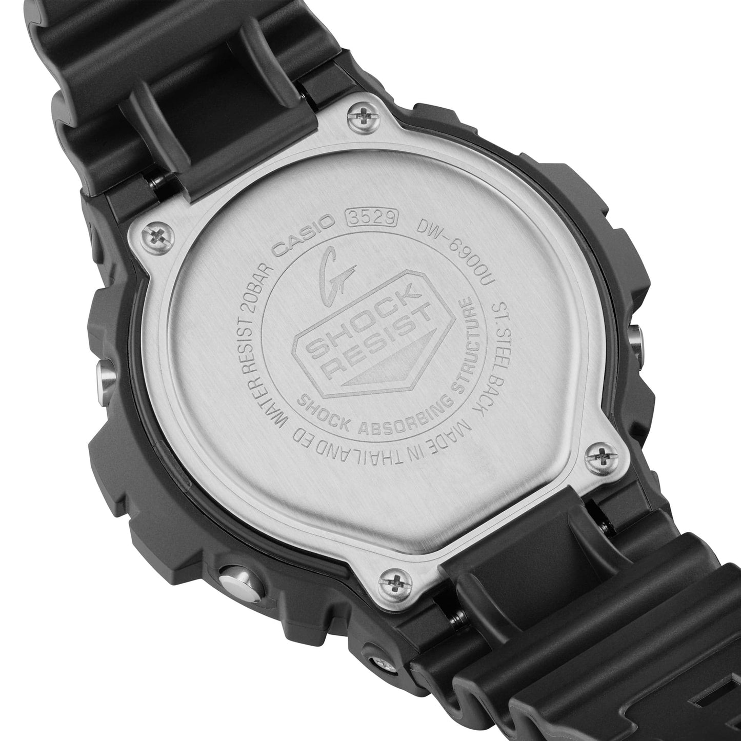G-Shock Pulsera de Caucho para Caballero Digital – DW-6900U-1