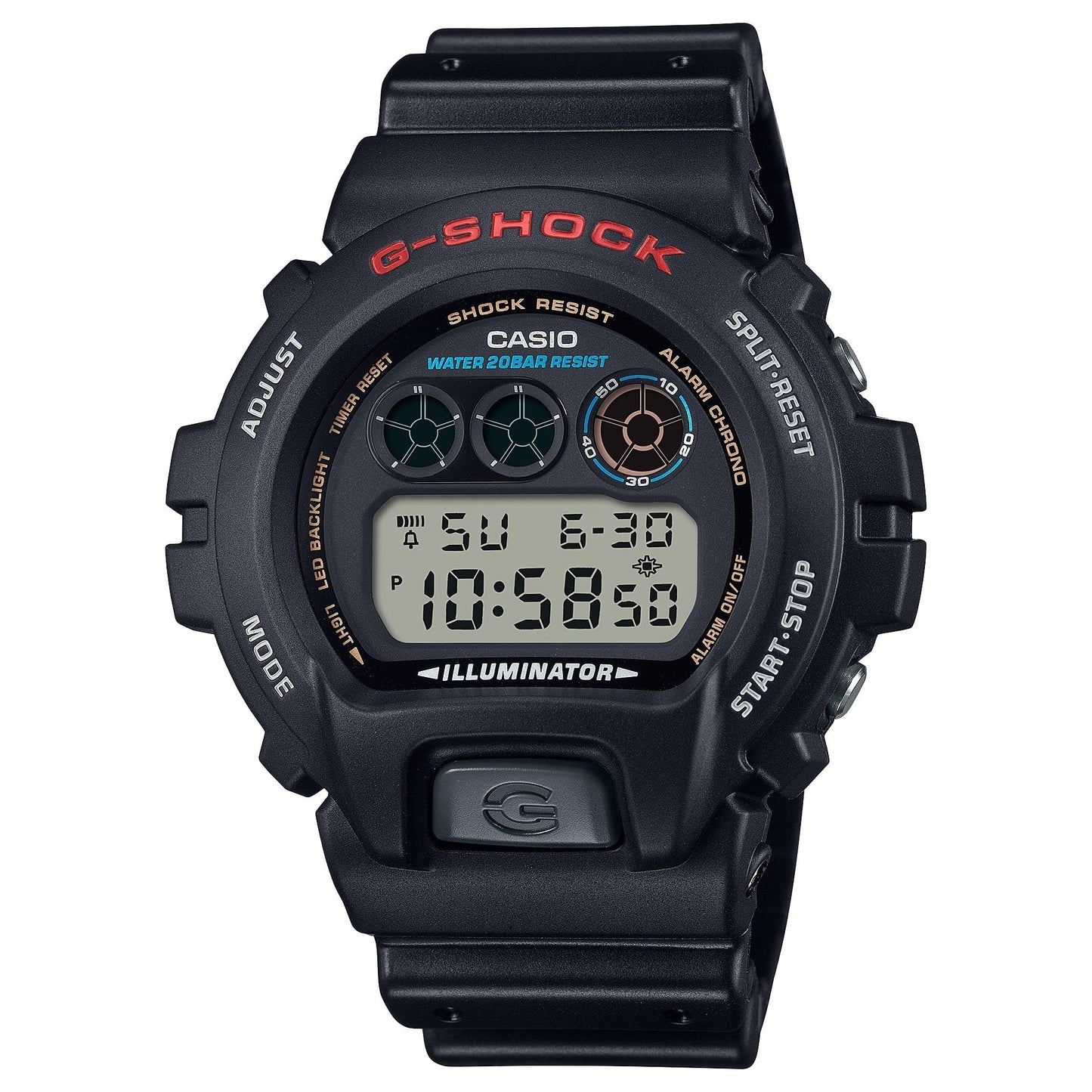 G-Shock Pulsera de Caucho para Caballero Digital – DW-6900U-1
