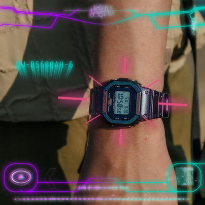 DW-B5600AH-6 Reloj G-Shock de hombre pulsera de resina bluetooth