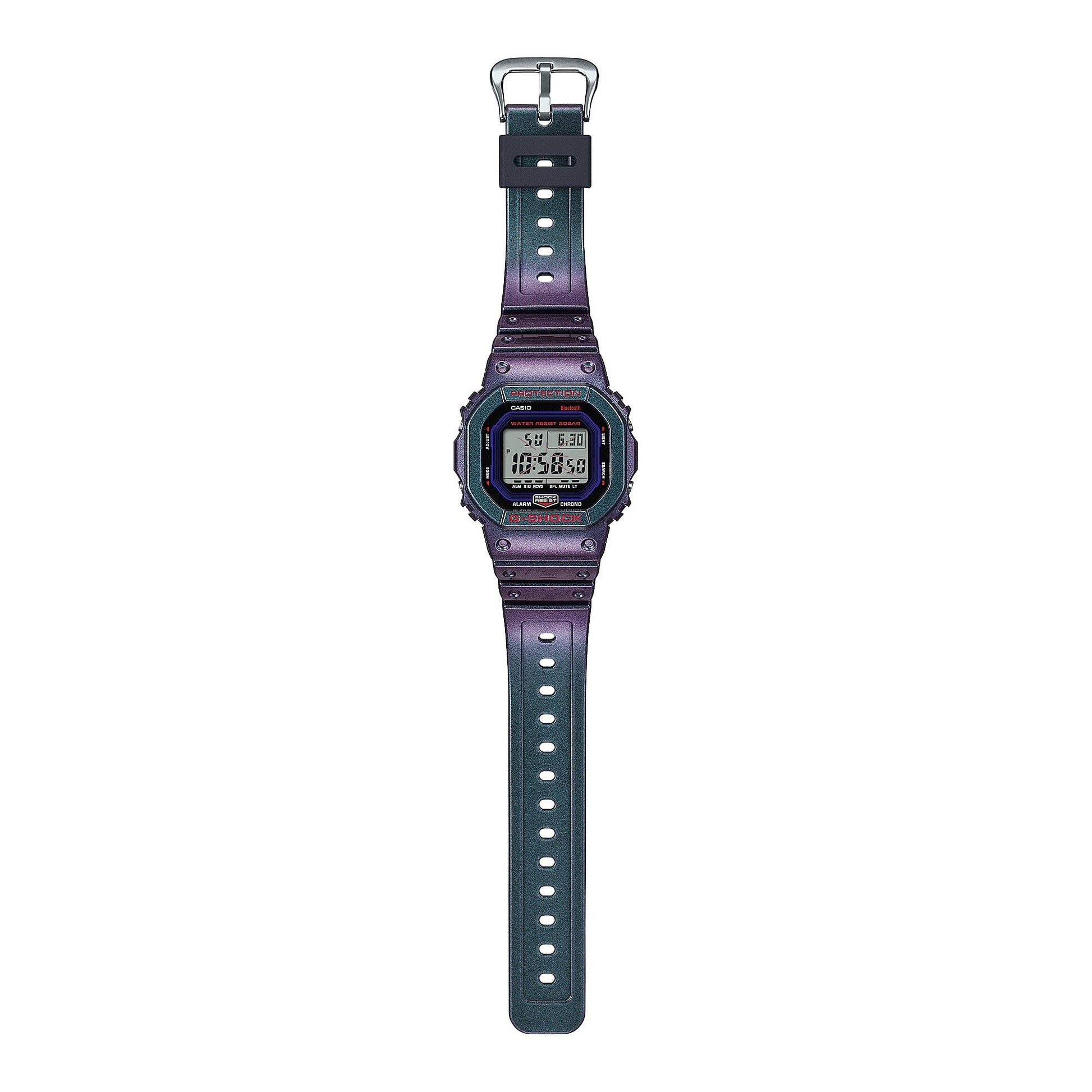 DW-B5600AH-6 Reloj G-Shock de hombre pulsera de resina bluetooth