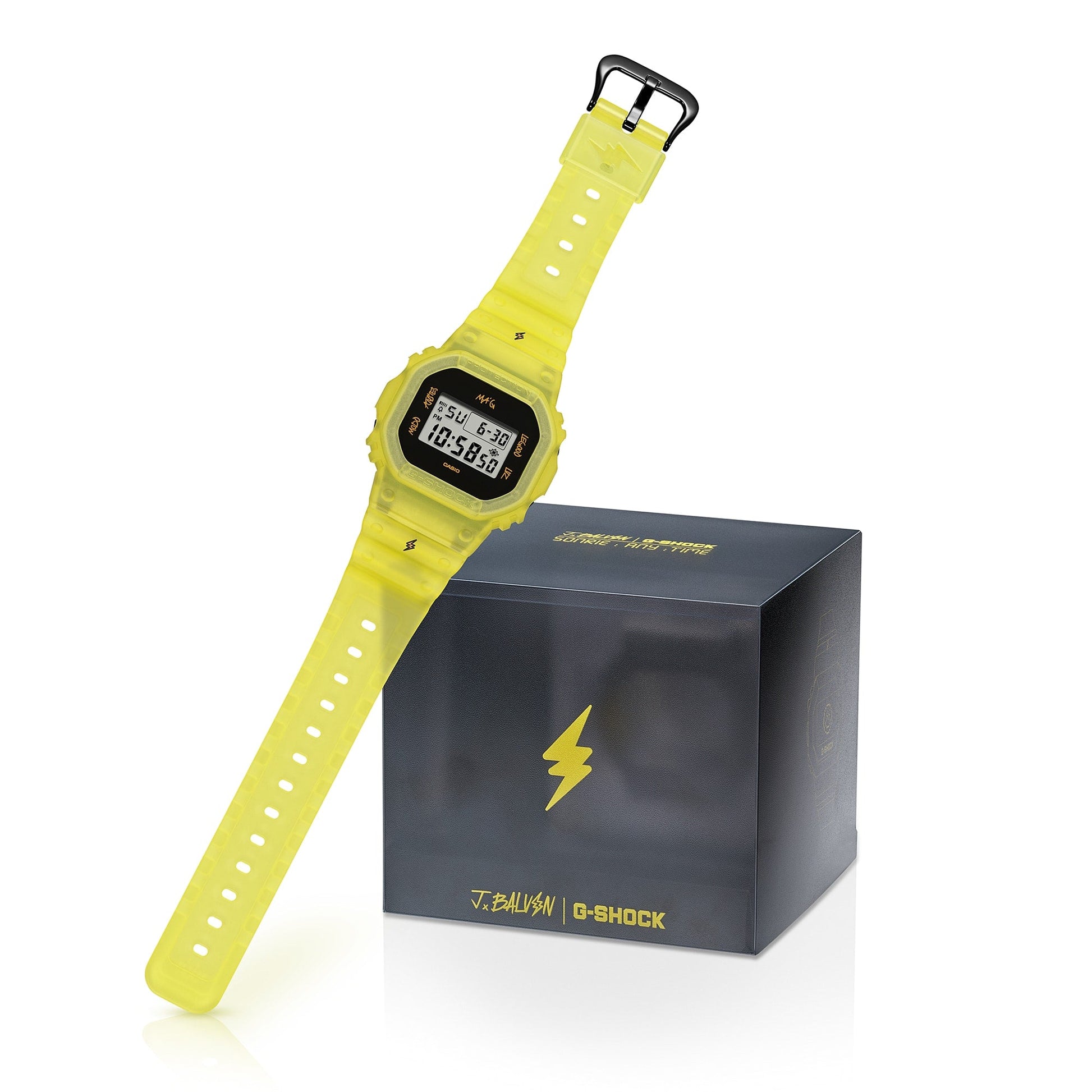 DWE-5600JB-1A9 Reloj G-Shock J Balvin de unisex correa de resina digital