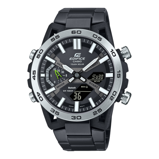 Edifice Sospensione de hombre pulsera de metal – ECB-2000DD-1A