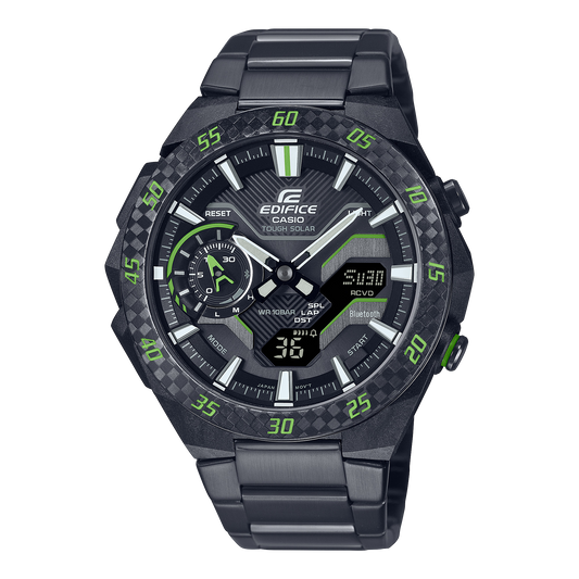 Edifice de caballero pulsera de metal – ECB-2200RC-1A3