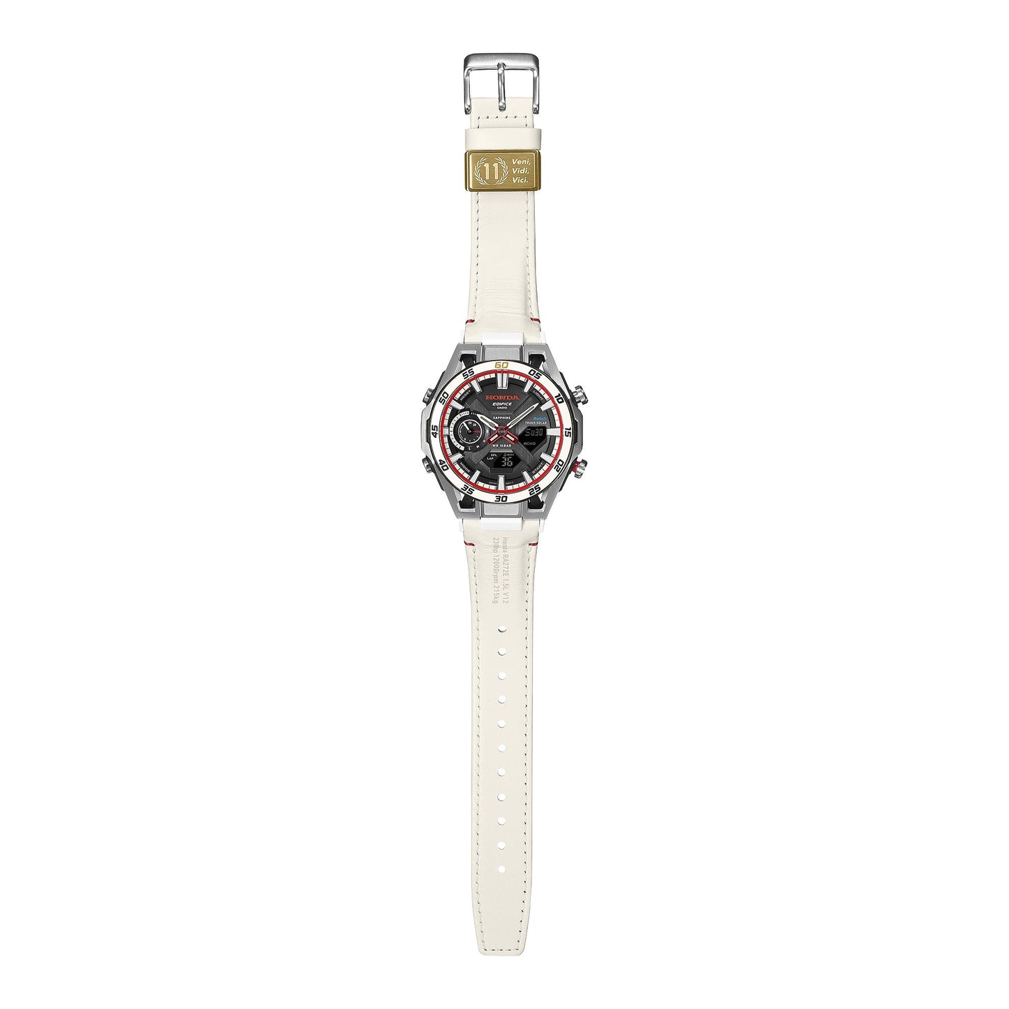 ECB-2300HR-1A Reloj Edifice Sospensione de hombre correa de cuero