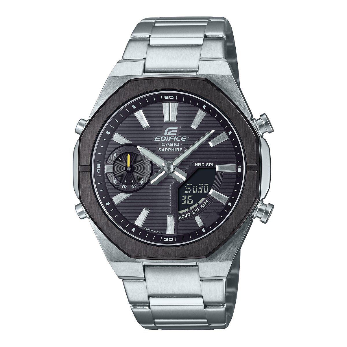 Edifice Bluetooth de caballero pulsera de metal cristal zafiro – ECB-S10DB-1A