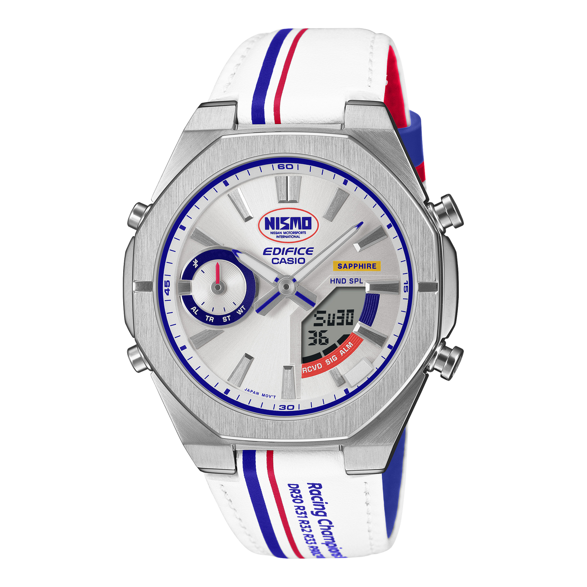 Edifice Nismo de hombre banda de piel – ECB-S10NIS-7A