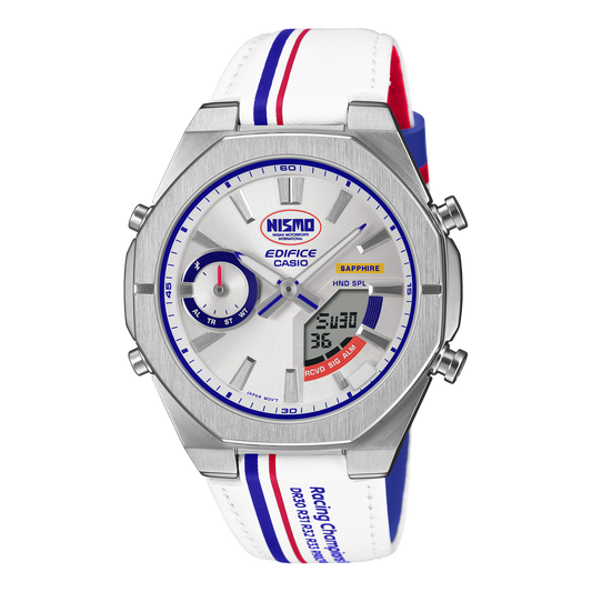 Edifice Nismo de hombre banda de piel – ECB-S10NIS-7A