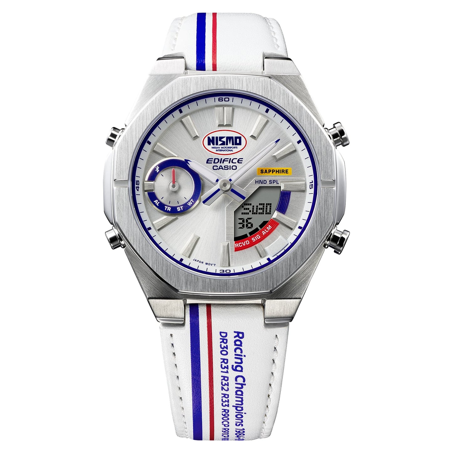 ECB-S10NIS-7A Reloj Edifice Nismo de hombre banda de piel