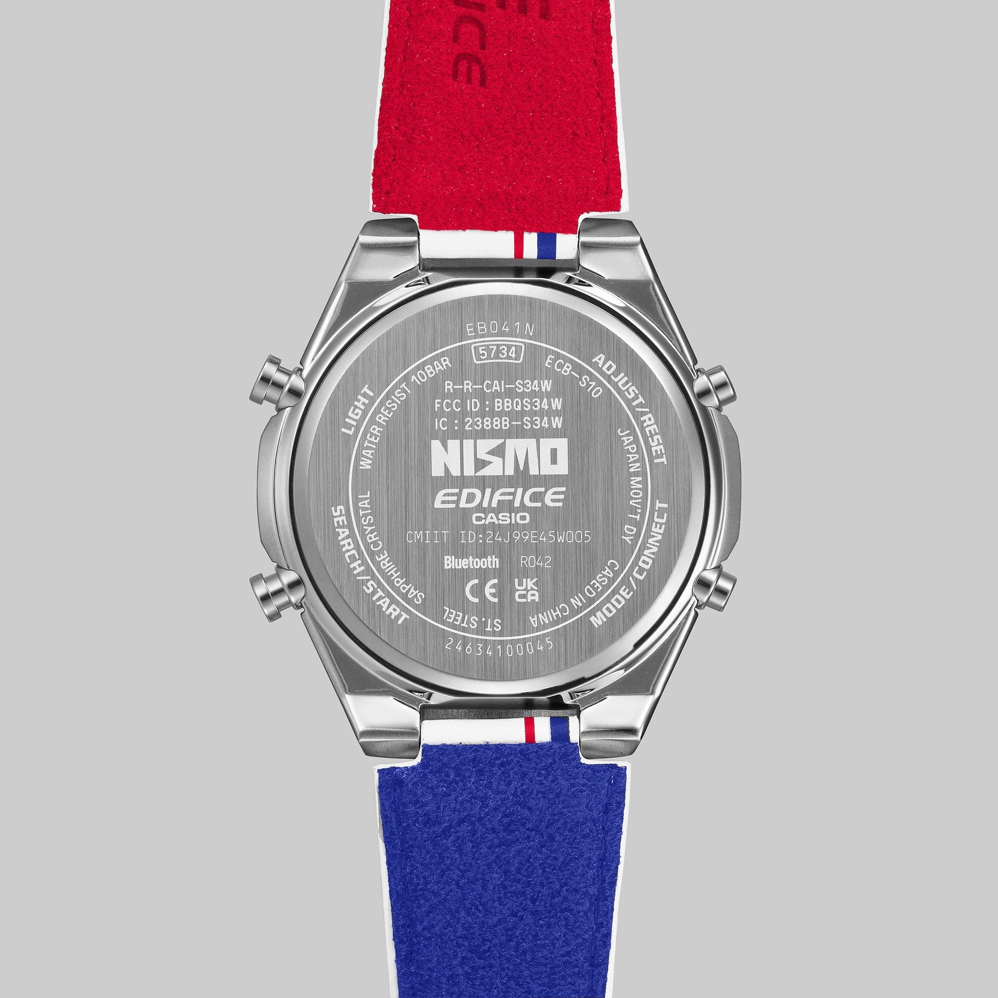 Edifice Nismo de hombre banda de piel – ECB-S10NIS-7A