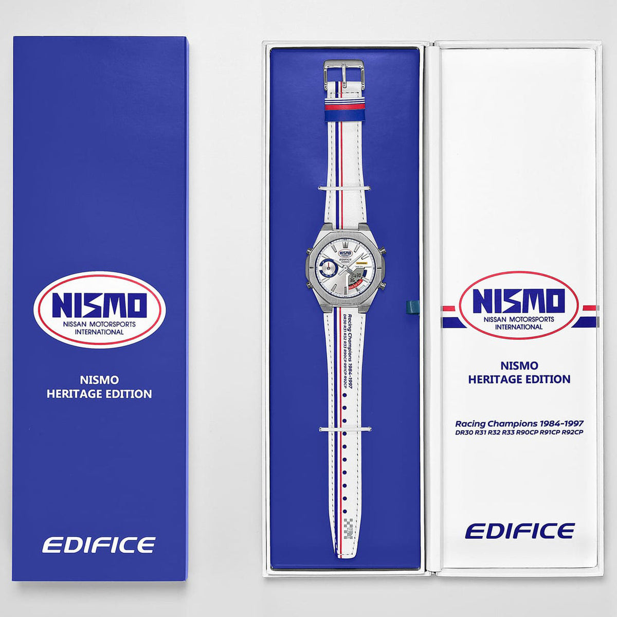 Edifice Nismo de hombre banda de piel – ECB-S10NIS-7A