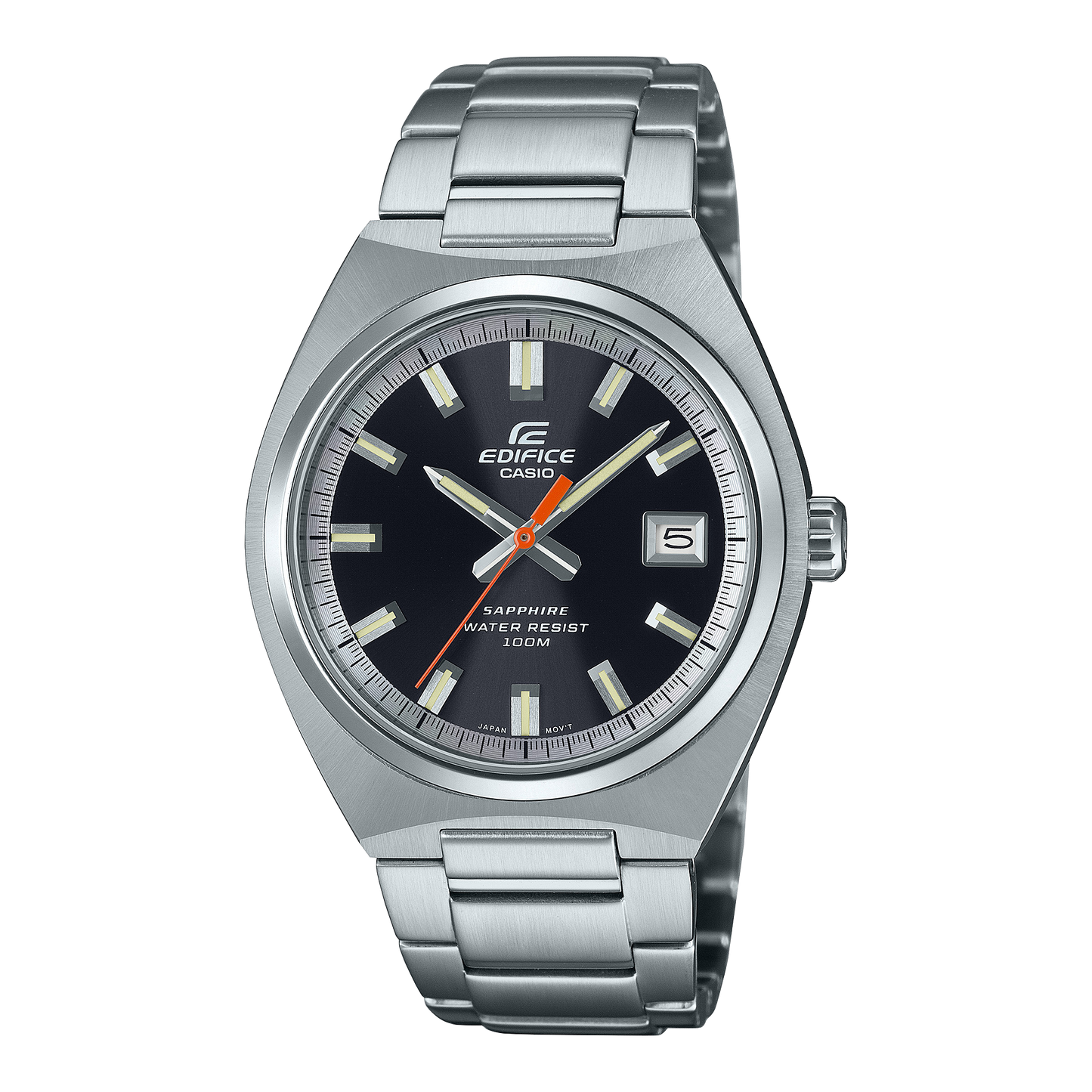 Edifice de caballero pulsera de metal cristal zafiro – EFB-109D-1AV