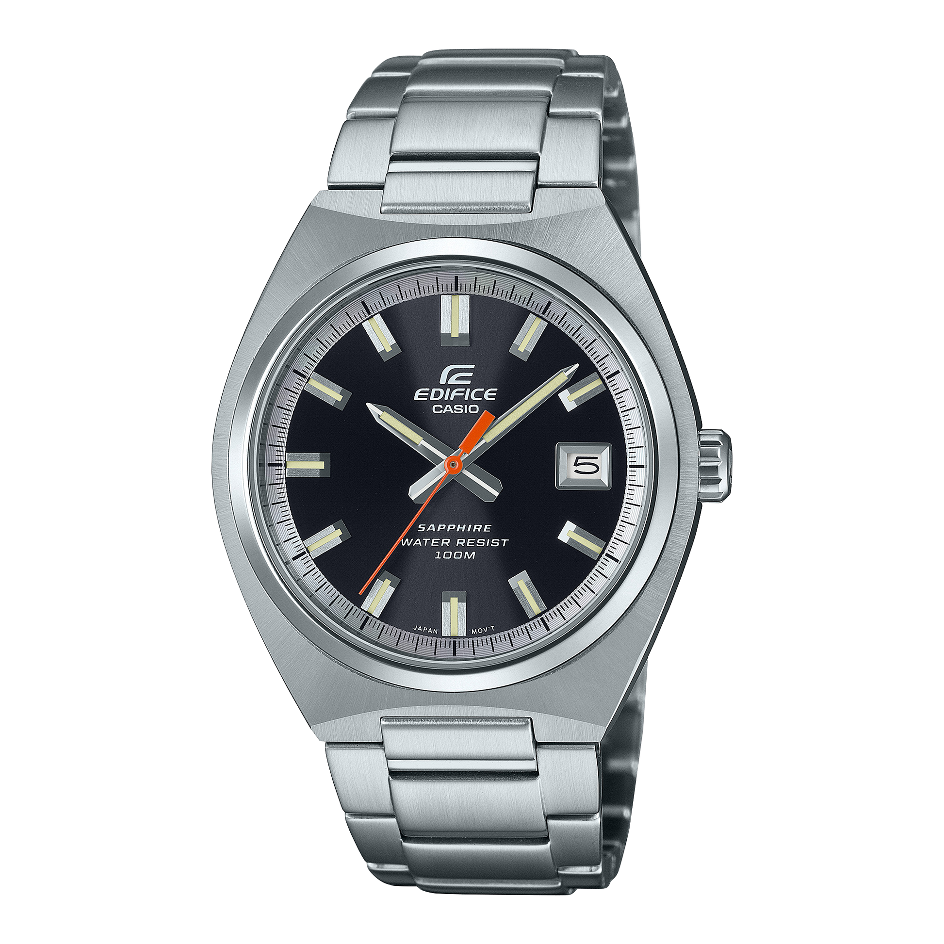 Edifice de caballero pulsera de metal cristal zafiro – EFB-109D-1AV