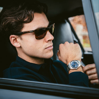 Edifice de hombre pulsera de metal cristal zafiro – EFB-109D-2AV