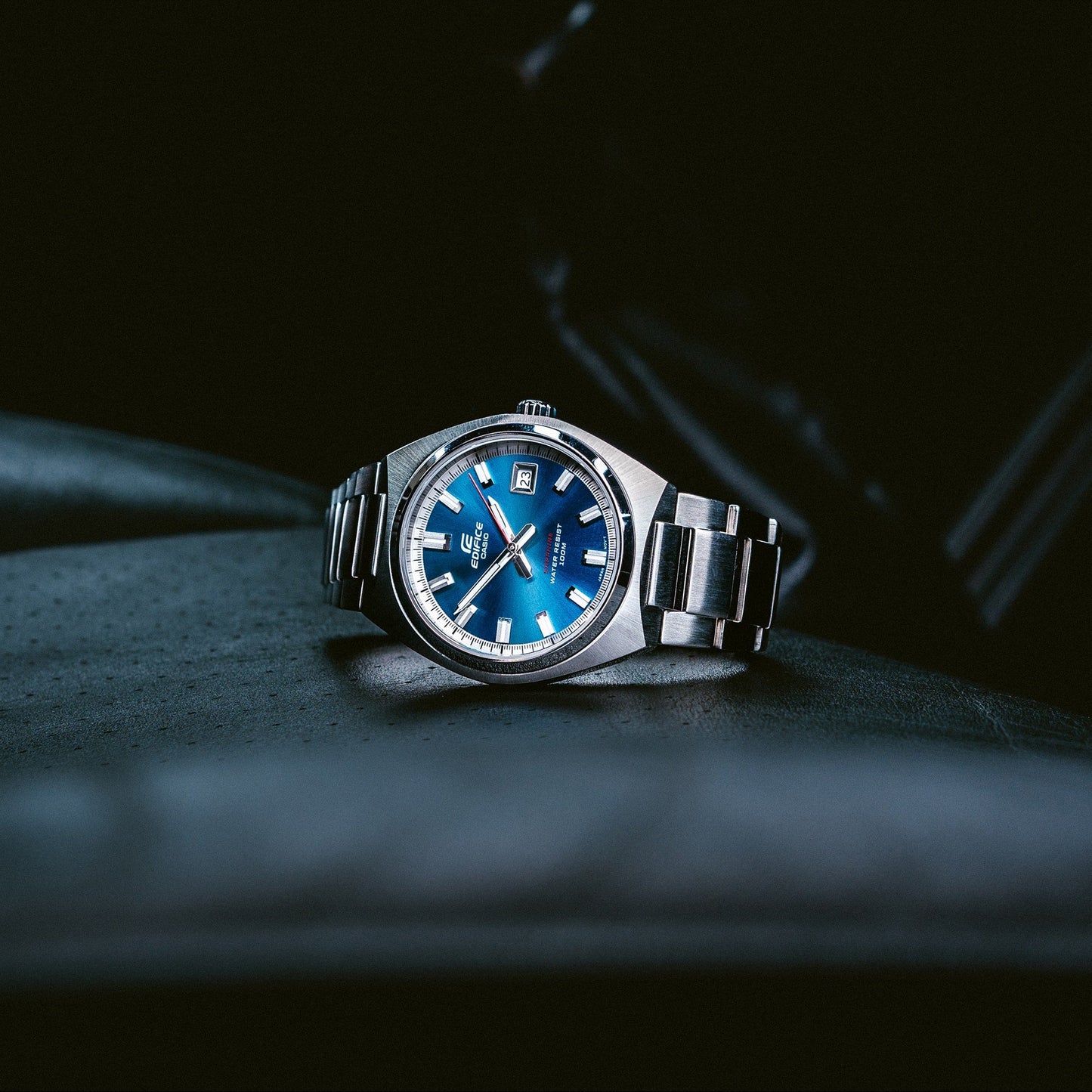 Edifice de hombre pulsera de metal cristal zafiro – EFB-109D-2AV