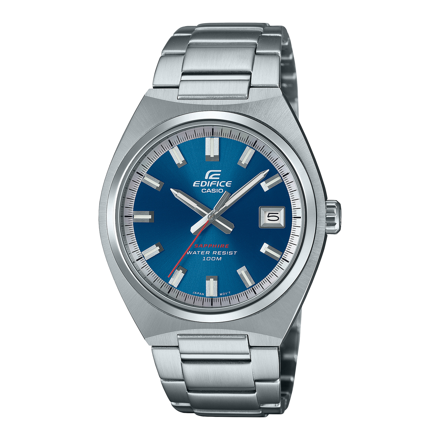 Edifice de hombre pulsera de metal cristal zafiro – EFB-109D-2AV