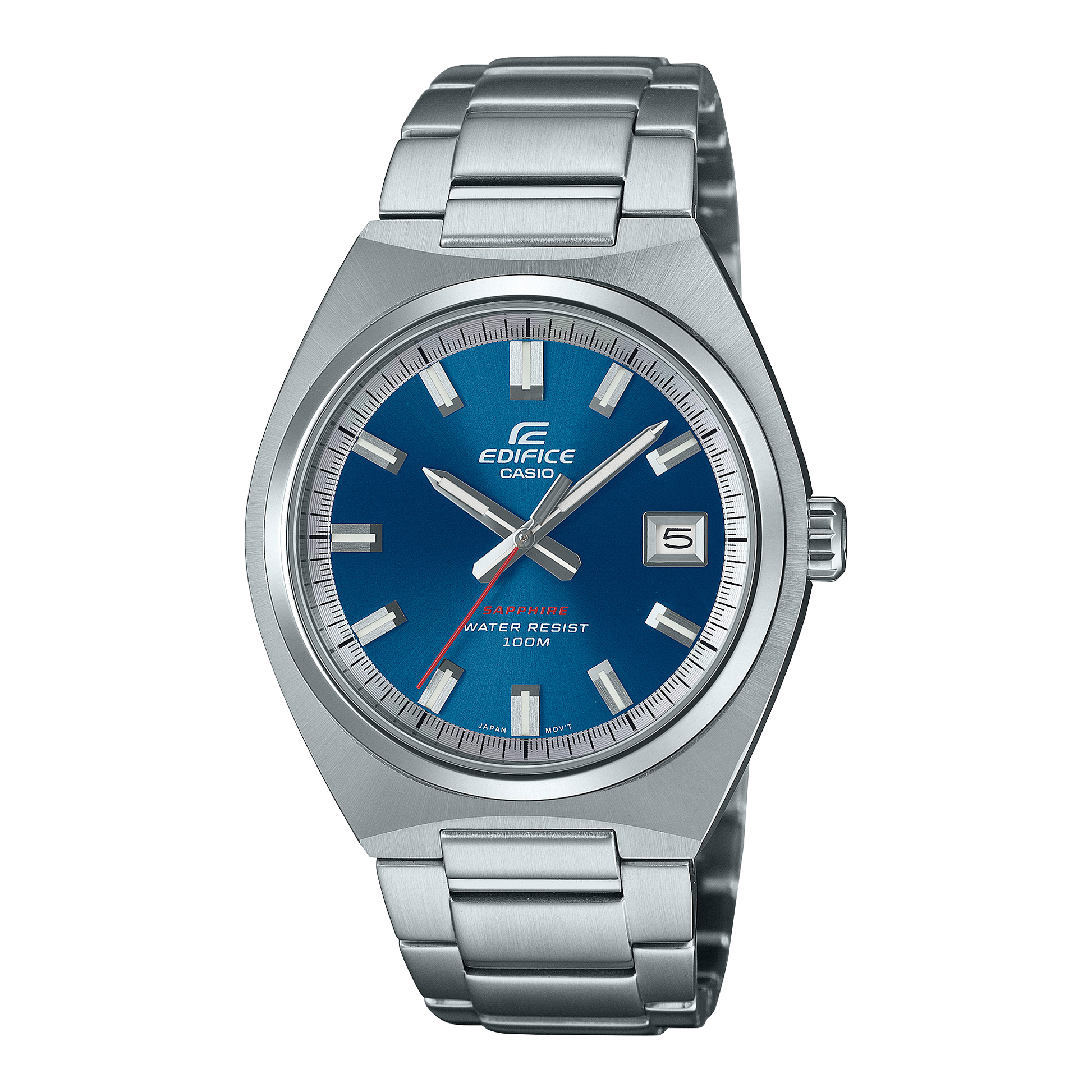 Edifice de hombre pulsera de metal cristal zafiro – EFB-109D-2AV
