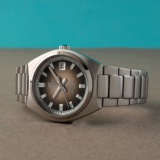 Edifice de hombre correa de metal cristal de zafiro – EFB-109D-5AV