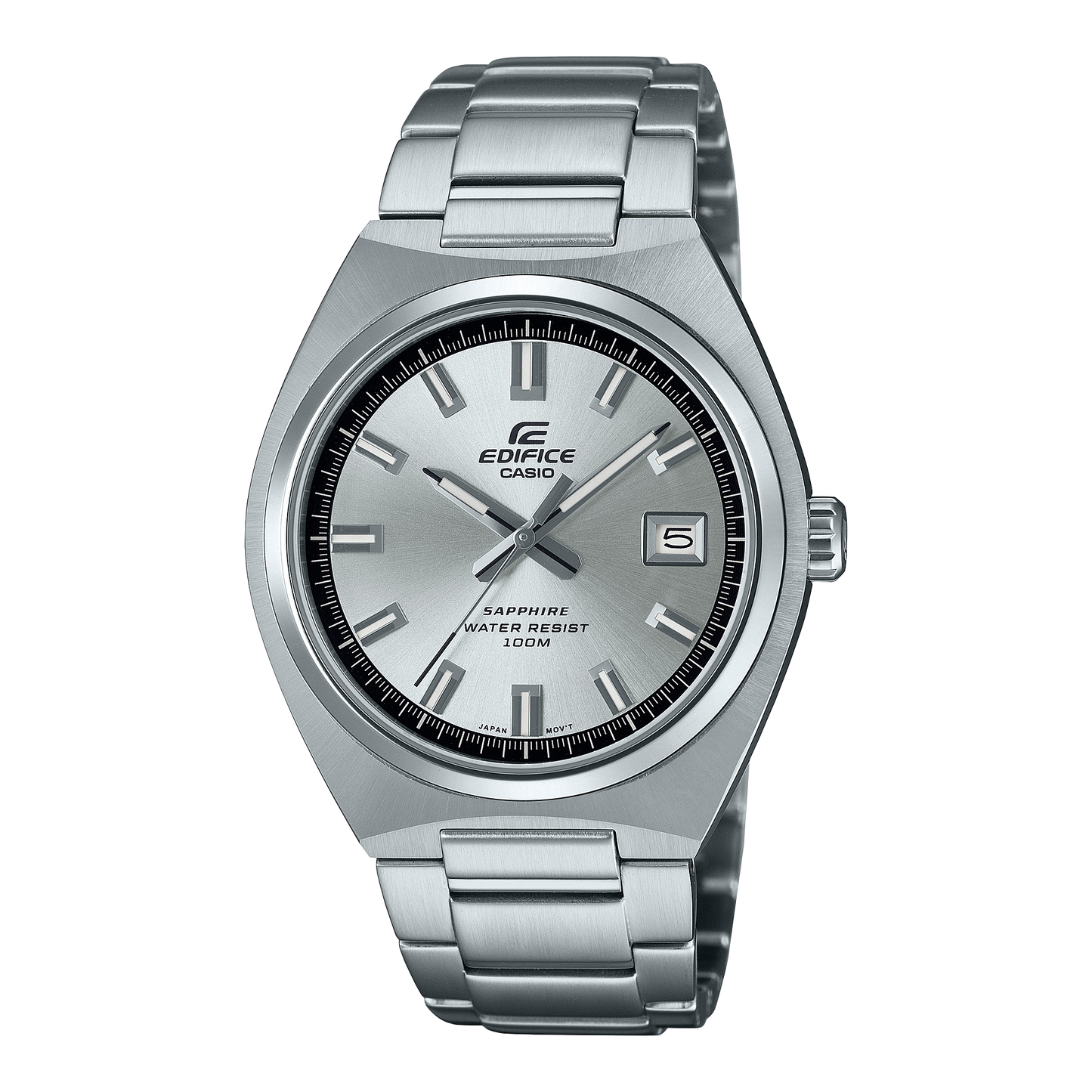 Edifice de caballero pulsera de metal cristal zafiro – EFB-109D-7AV