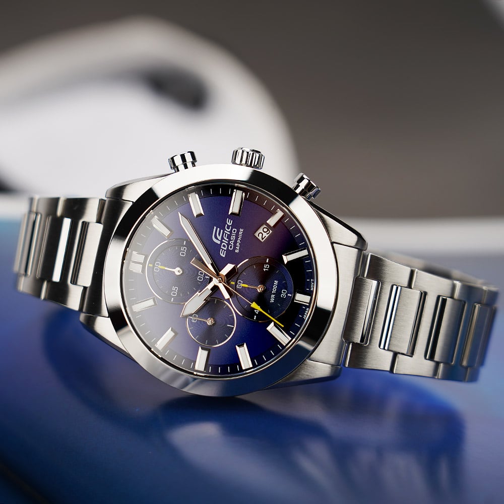 Edifice para Hombre cristal zafiro – EFB-710D-2AV
