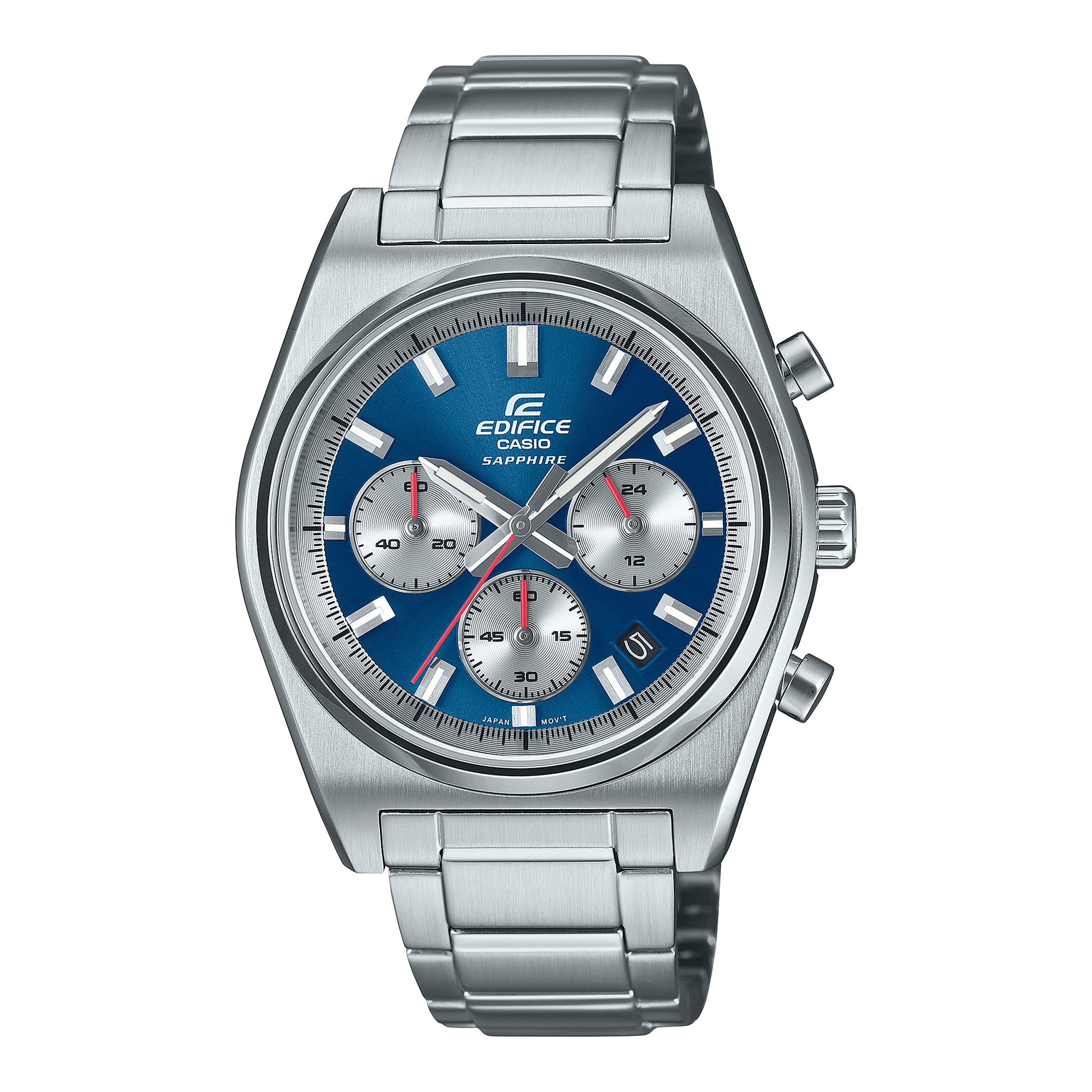 EFB-730D-2AVCF Reloj Edifice de hombre pulsera de metal 47 mm cristal zafiro