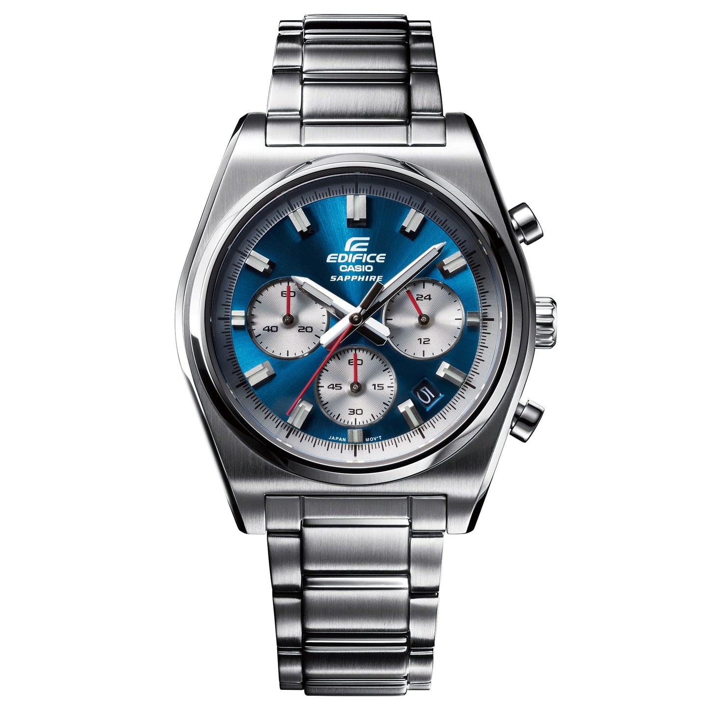 EFB-730D-2AVCF Reloj Edifice de hombre pulsera de metal 47 mm cristal zafiro