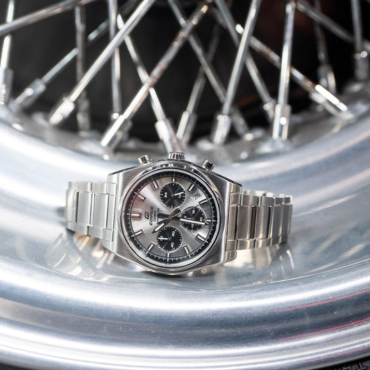 Edifice Sapphire de hombre pulsera de metal 47 mm cristal zafiro – EFB-730D-7AVCF