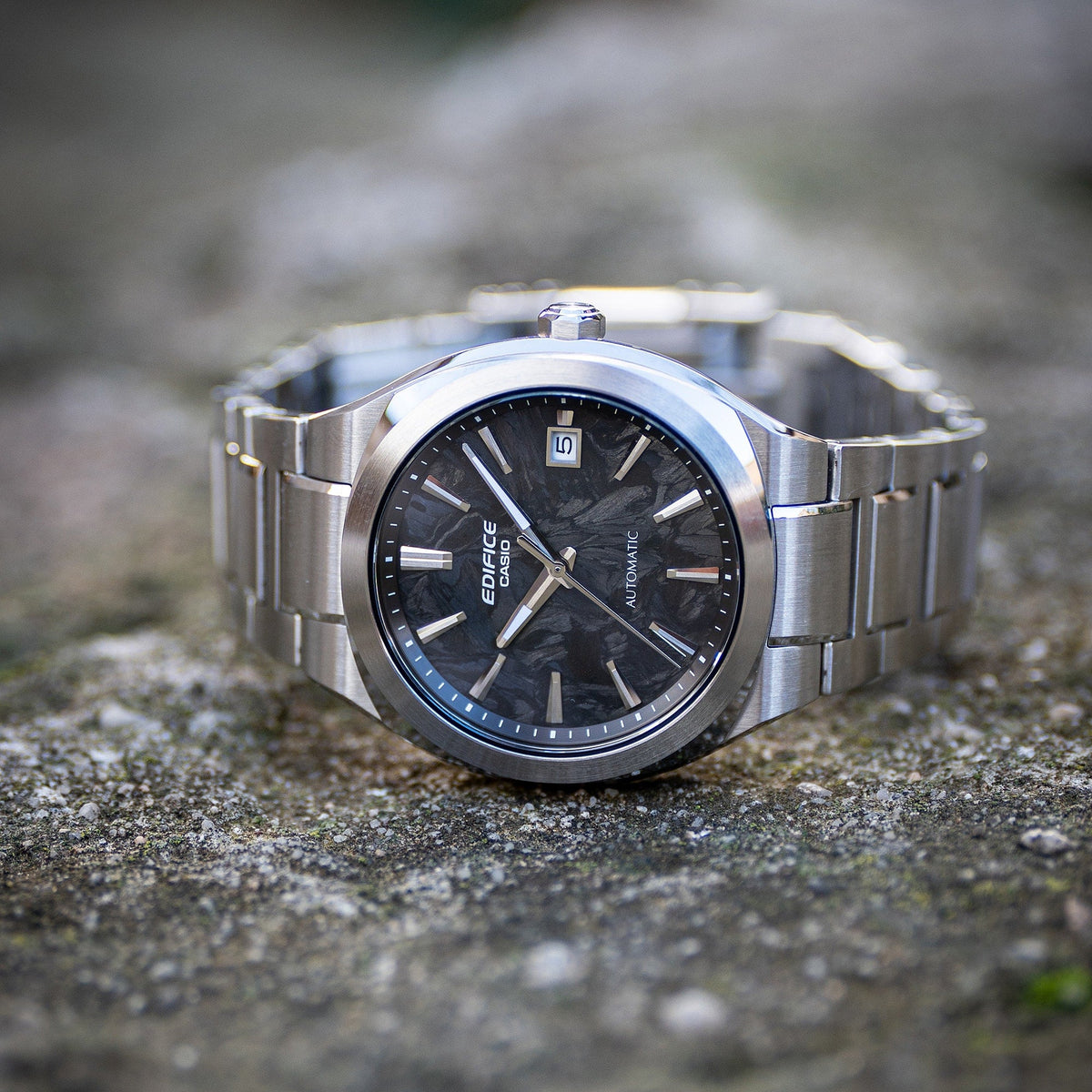Edifice Automático de hombre correa de metal – EFK-200CD-1A