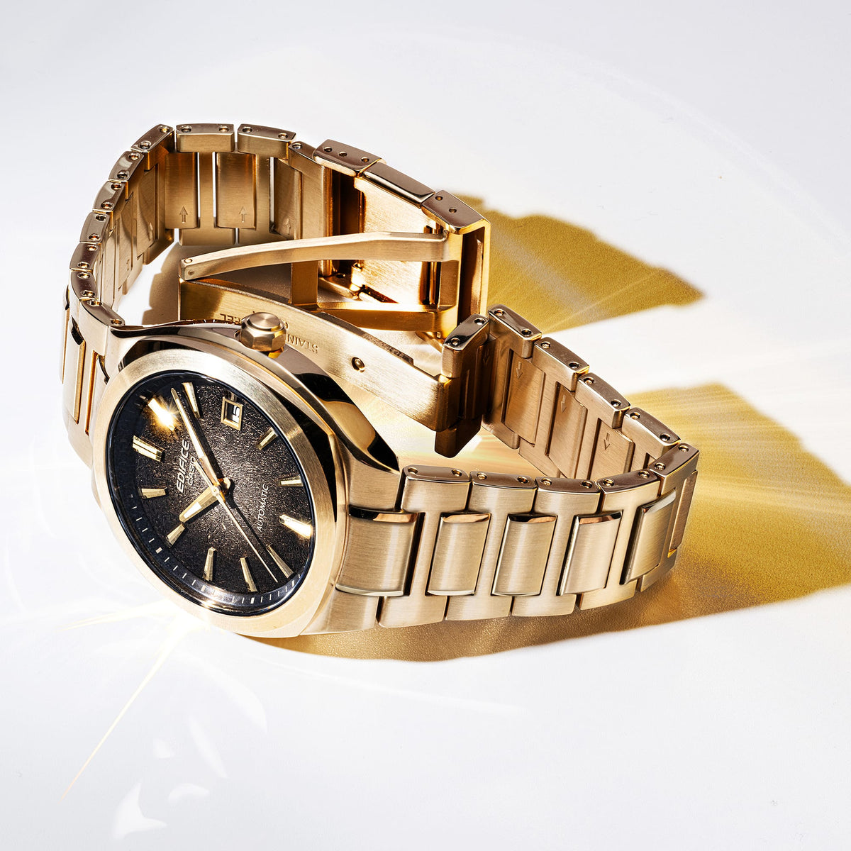 Edifce Automático de hombre pulsera de metal – EFK-200DG-5A