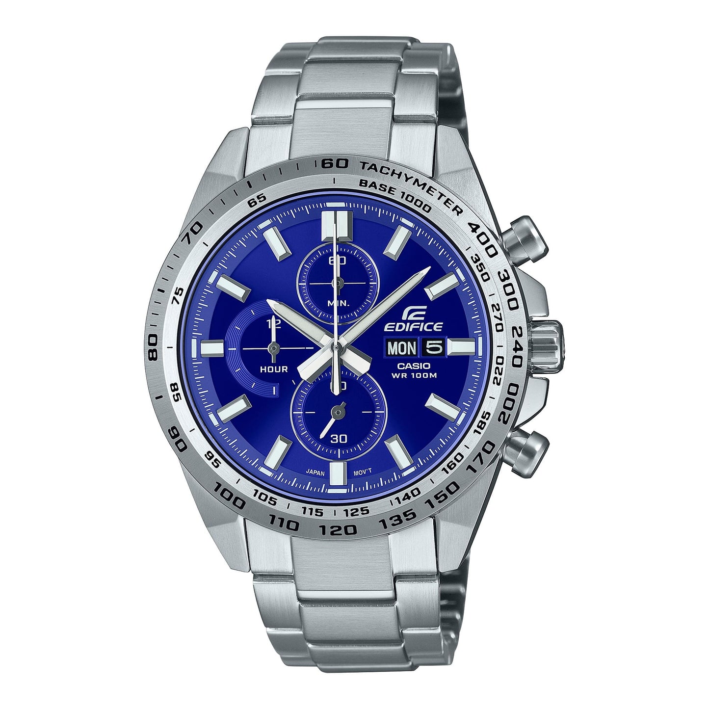 Edifice para Caballero Pulsera de Metal Análogo – EFR-574D-2AV