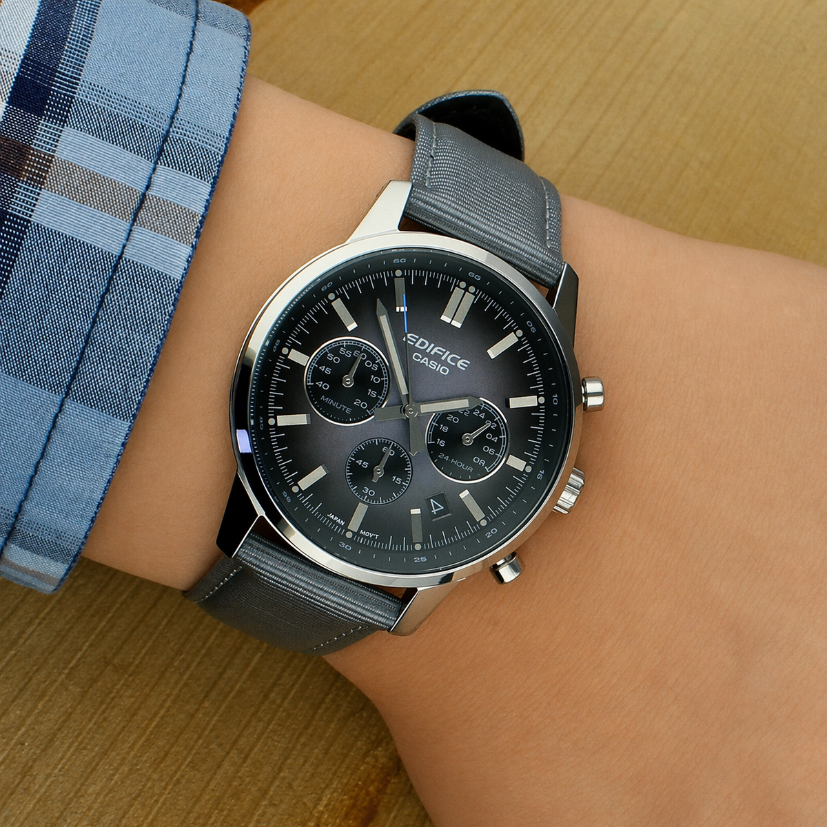Edifice de hombre correa de tela – EFR-575C-8A