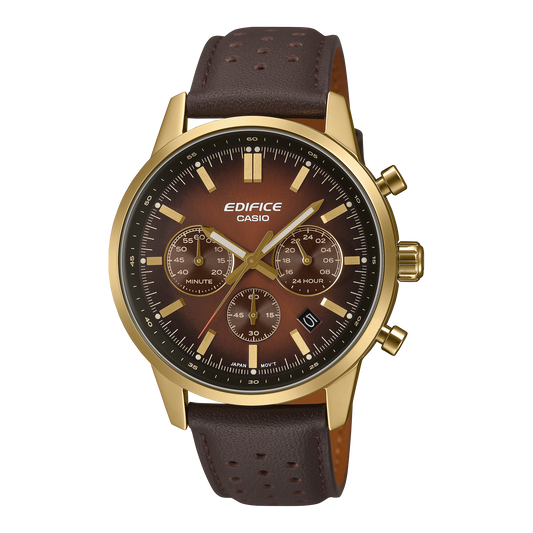Edifice de hombre correa de cuero – EFR-575CL-5A