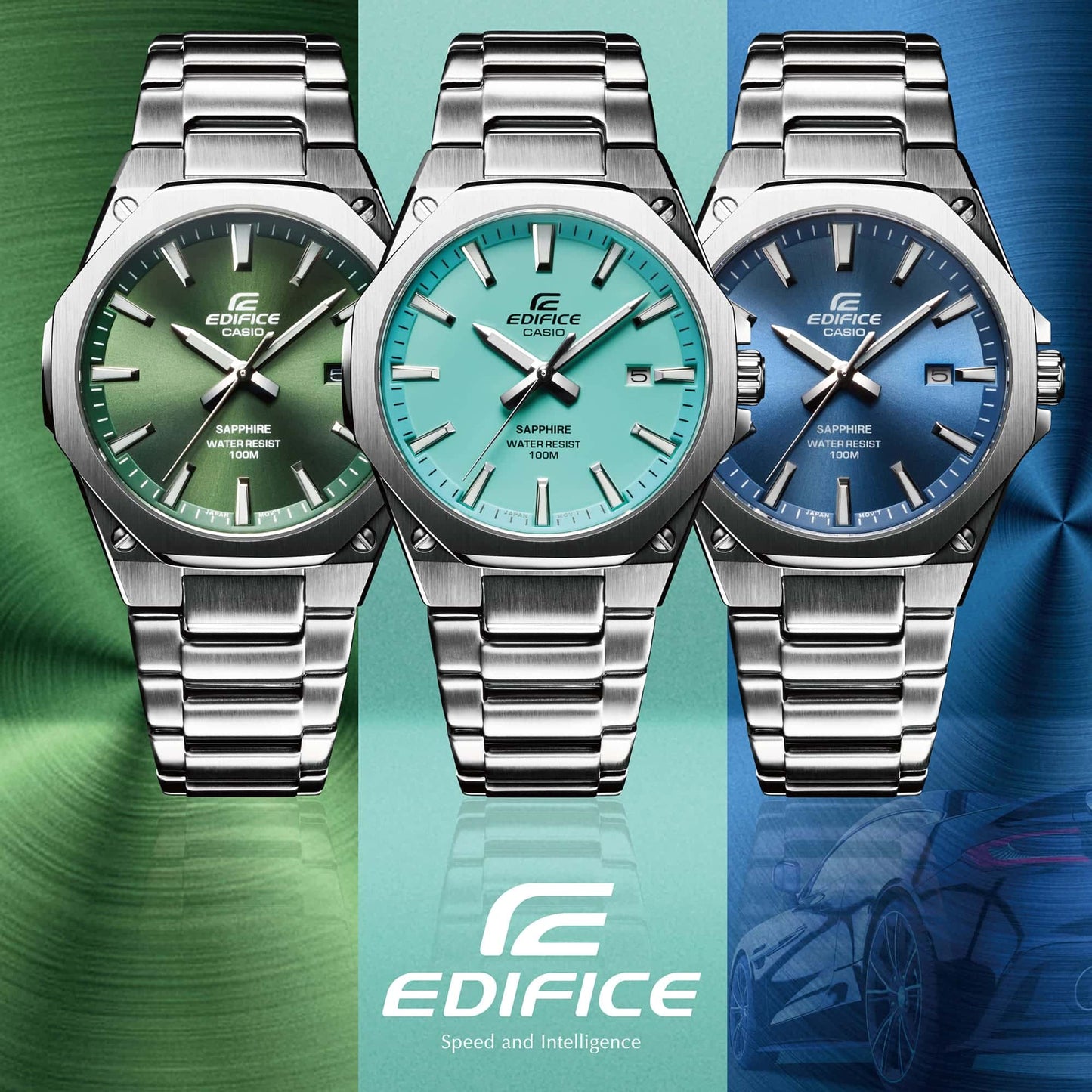 Edifice para Hombre cristal zafiro – EFR-S108D-3AV
