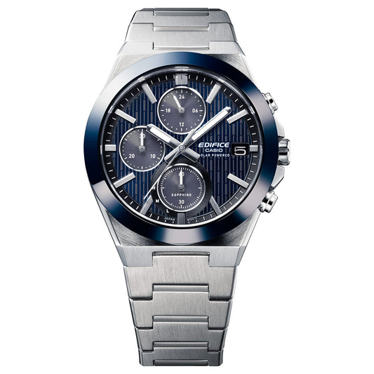Edifice de hombre pulsera de metal cristal zafiro – EFS-S650D-2A
