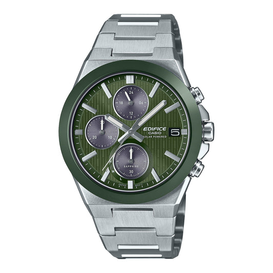 Edifice de hombre banda de metal cristal zafiro – EFS-S650D-3A