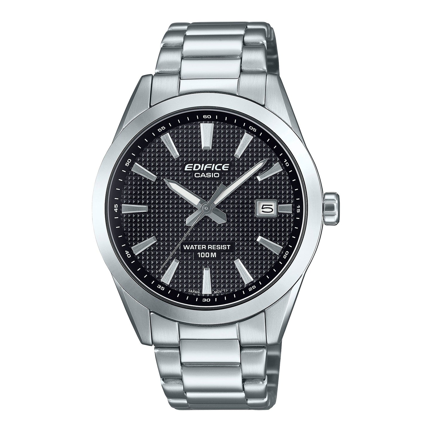 Edifice de hombre pulsera de metal análogo – EFV-160D-1AV