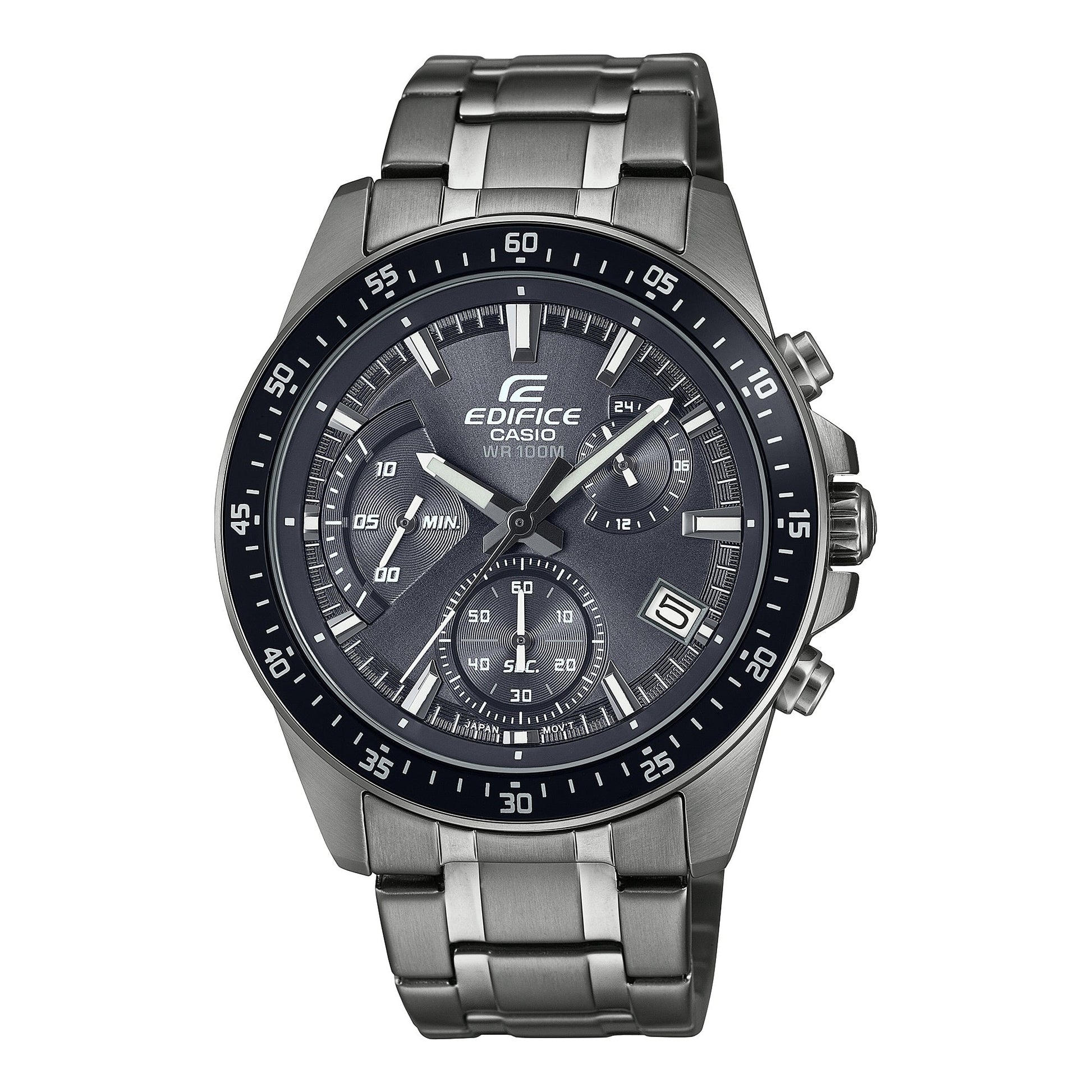 Edifice Análogo para Caballero Banda de Acero Inoxidable – EFV-540DC-1CV