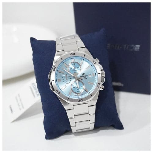 Edifice Cronógrafo para caballero pulsera de metal – EFV-640D-2BV