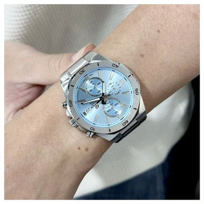Edifice Cronógrafo para caballero pulsera de metal – EFV-640D-2BV