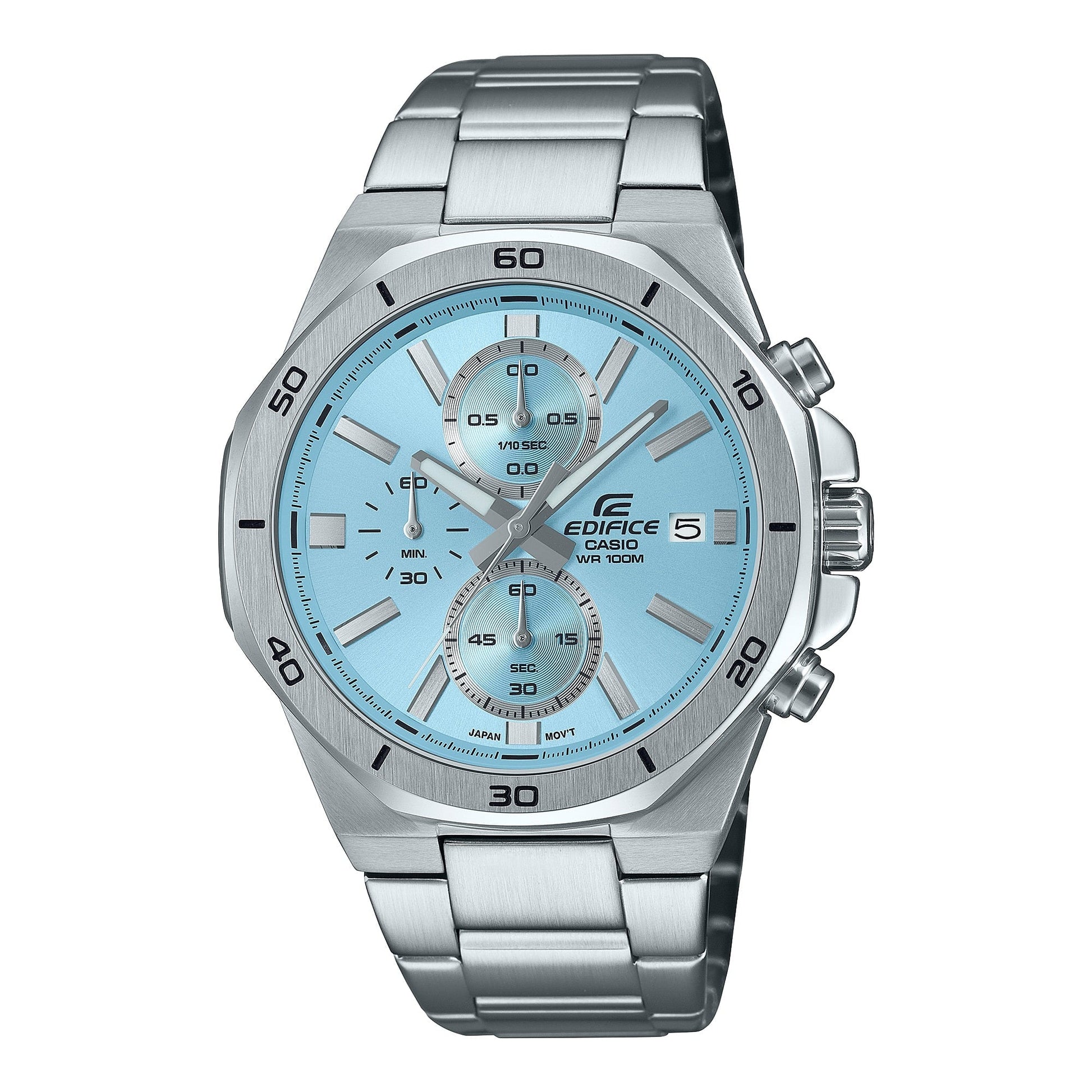 Edifice Cronógrafo para caballero pulsera de metal – EFV-640D-2BV