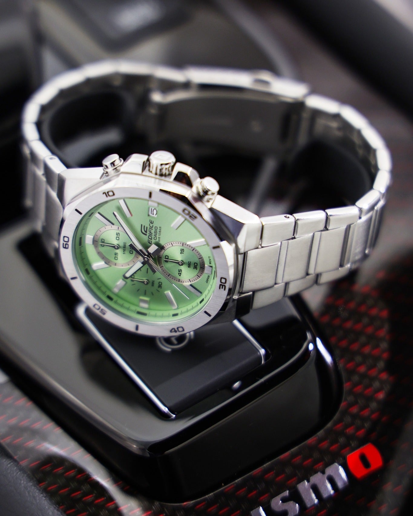 Edifice para hombre pulsera de metal – EFV-640D-3AV
