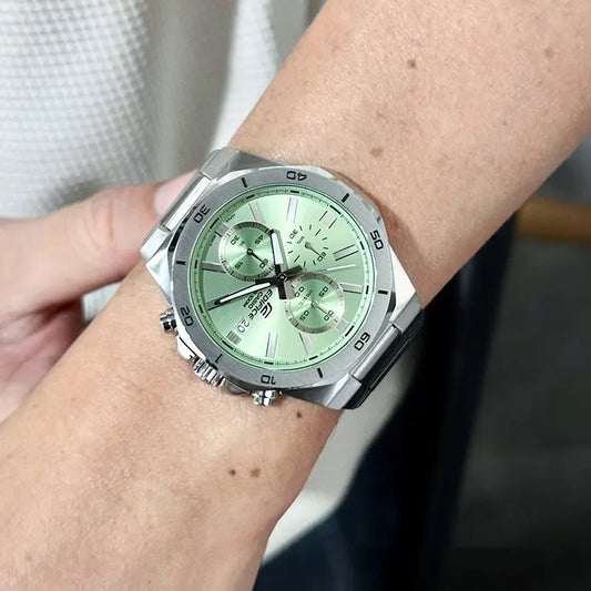 Edifice para hombre pulsera de metal – EFV-640D-3AV