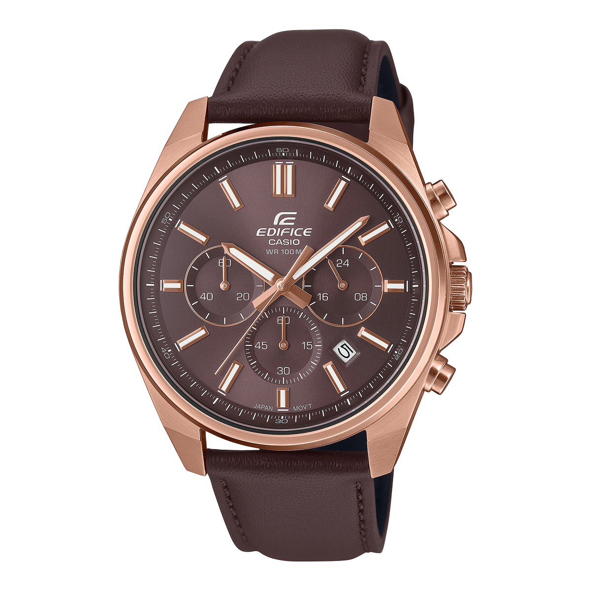 Edifice de hombre pulsera de cuero – EFV-650CL-5AV