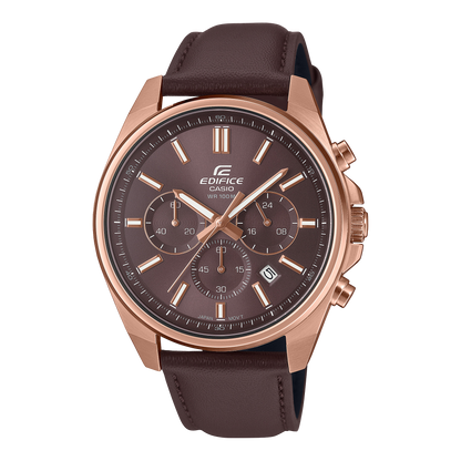 Edifice de hombre pulsera de cuero – EFV-650CL-5AV