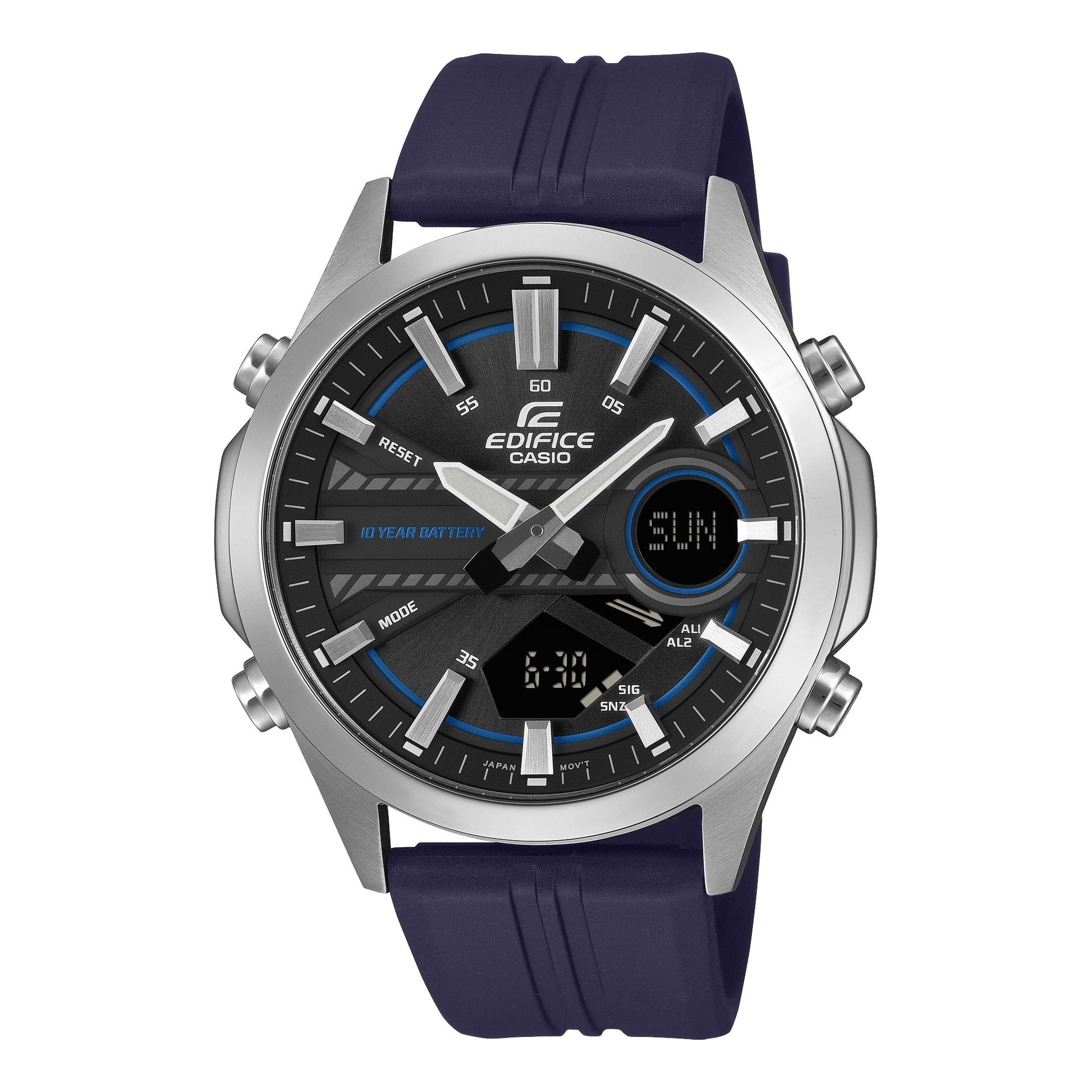 EFV-C120P-1A2 Reloj Edifice de hombre pulsera de metal 10 años de batería